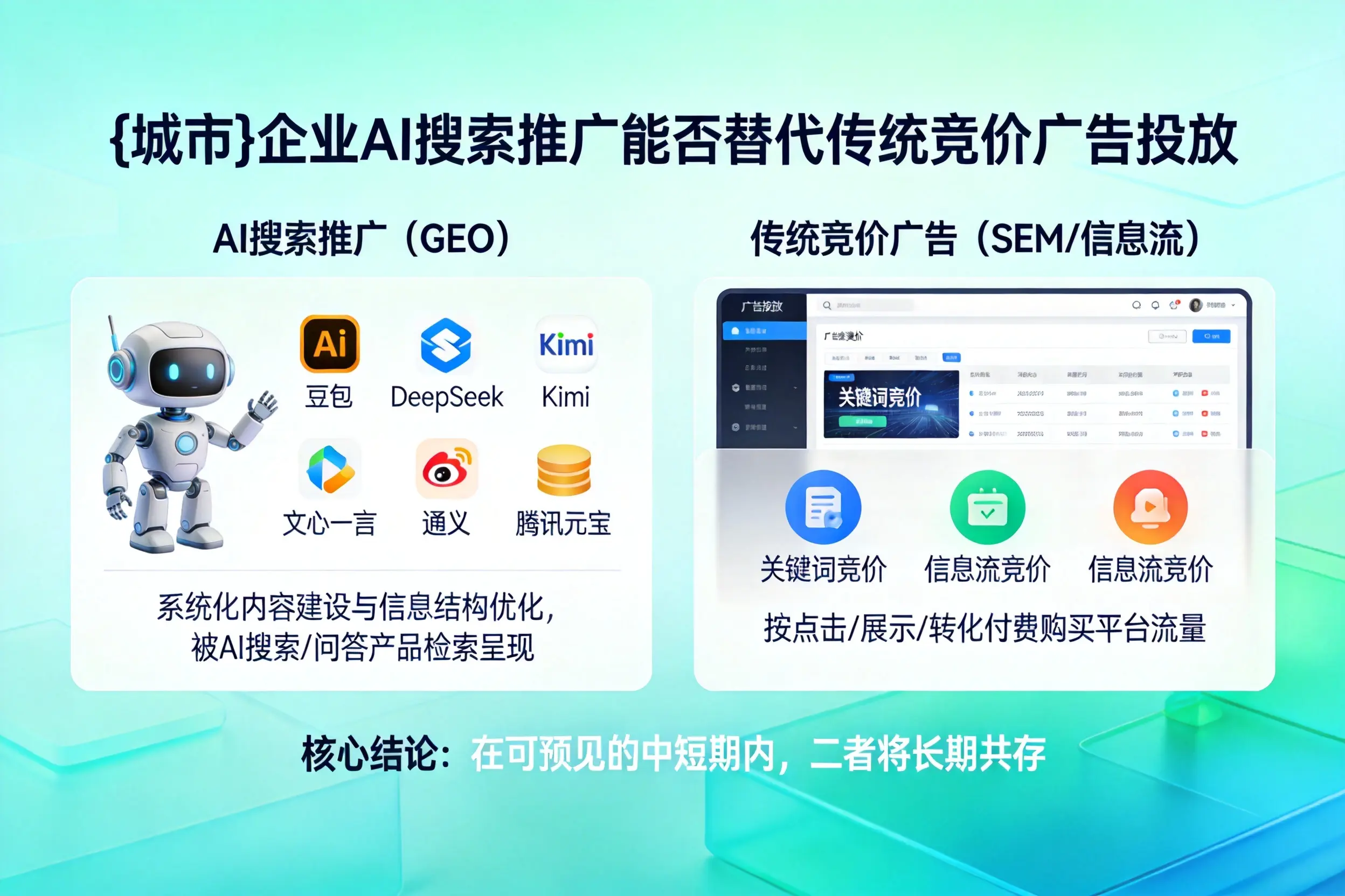 文昌企业AI搜索推广能否替代传统竞价广告投放