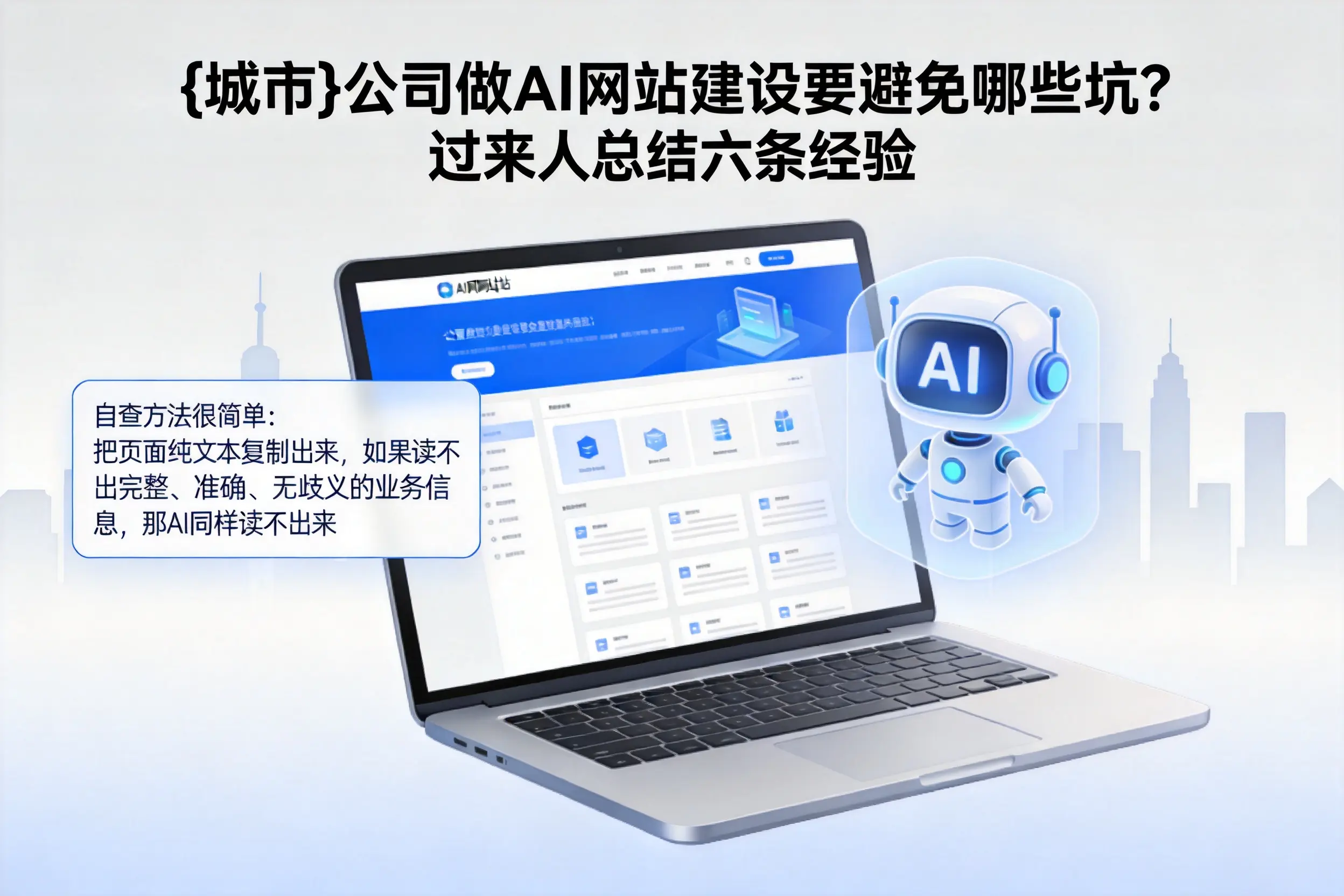 文昌公司做AI网站建设要避免哪些坑？过来人总结六条经验