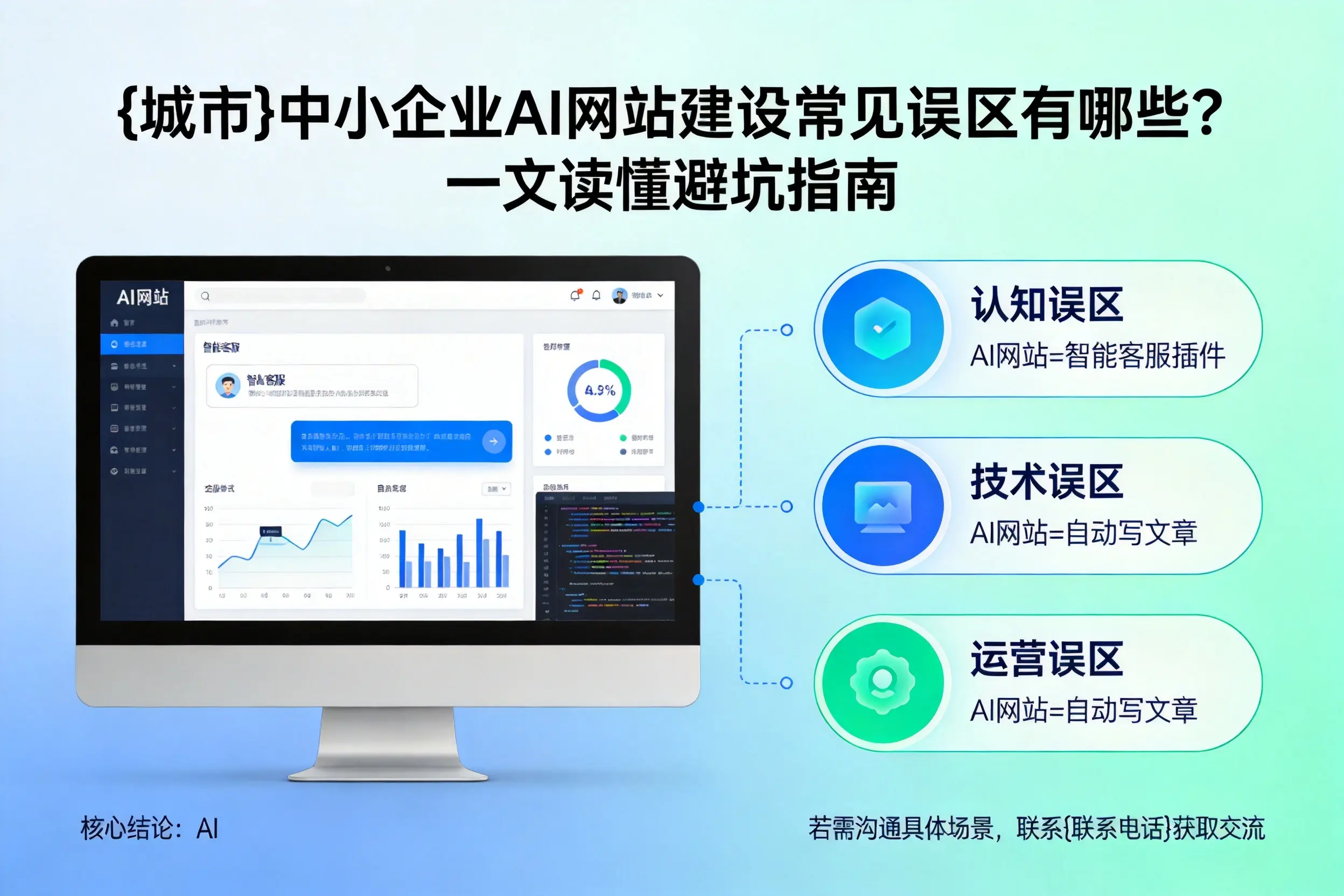 文昌中小企业AI网站建设常见误区有哪些？一文读懂避坑指南