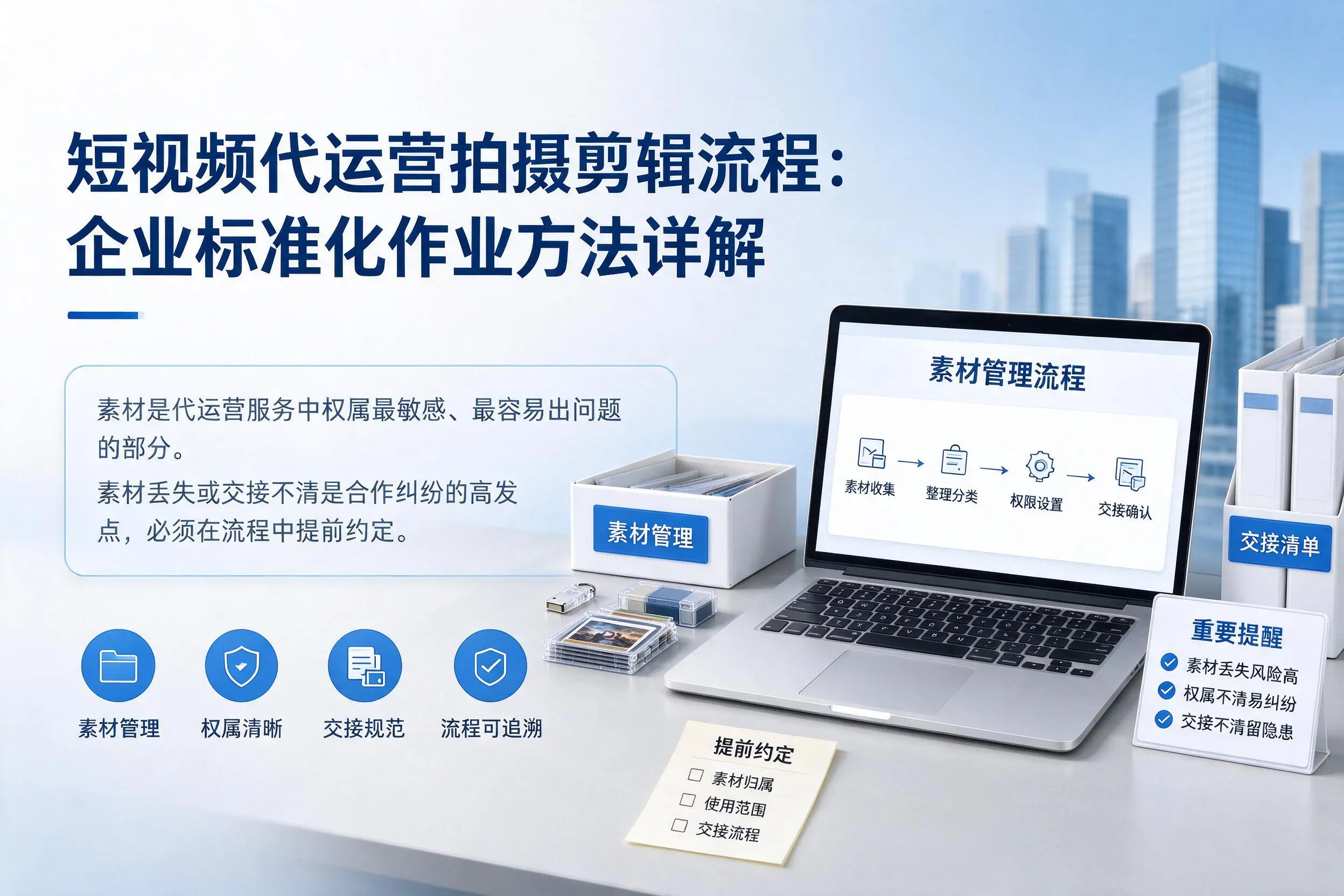 短视频代运营拍摄剪辑流程：文昌企业标准化作业方法详解