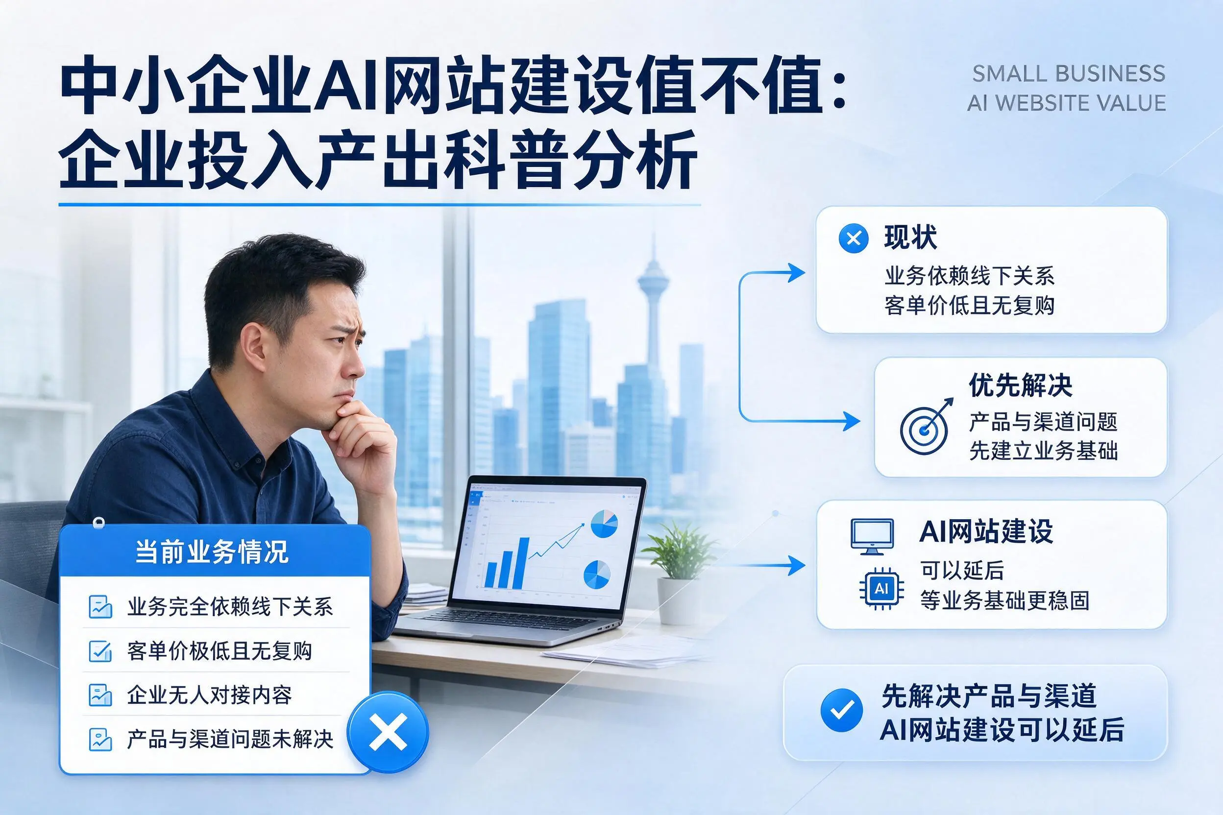 中小企业AI网站建设值不值：文昌企业投入产出科普分析