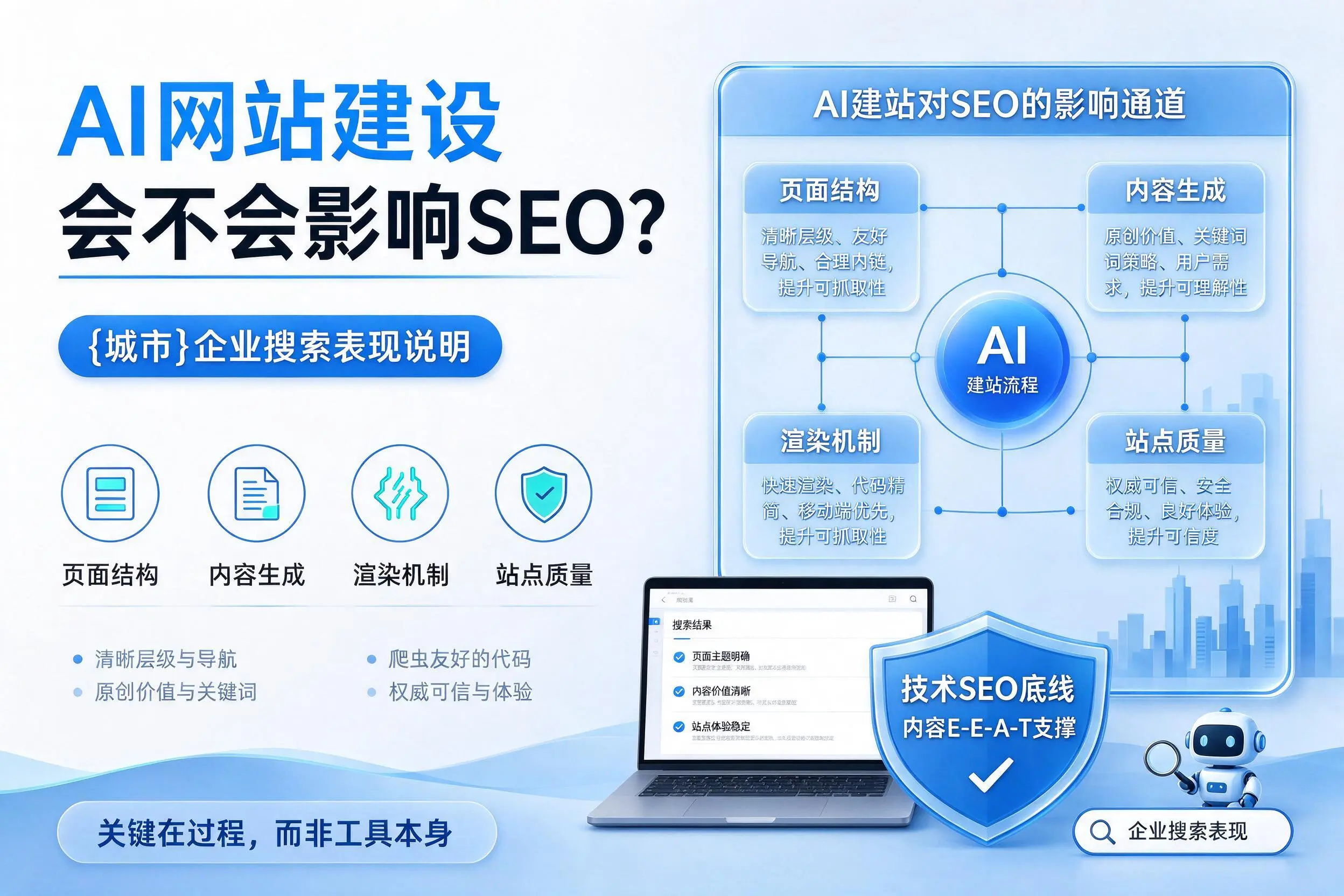AI网站建设会不会影响SEO?文昌企业搜索表现说明