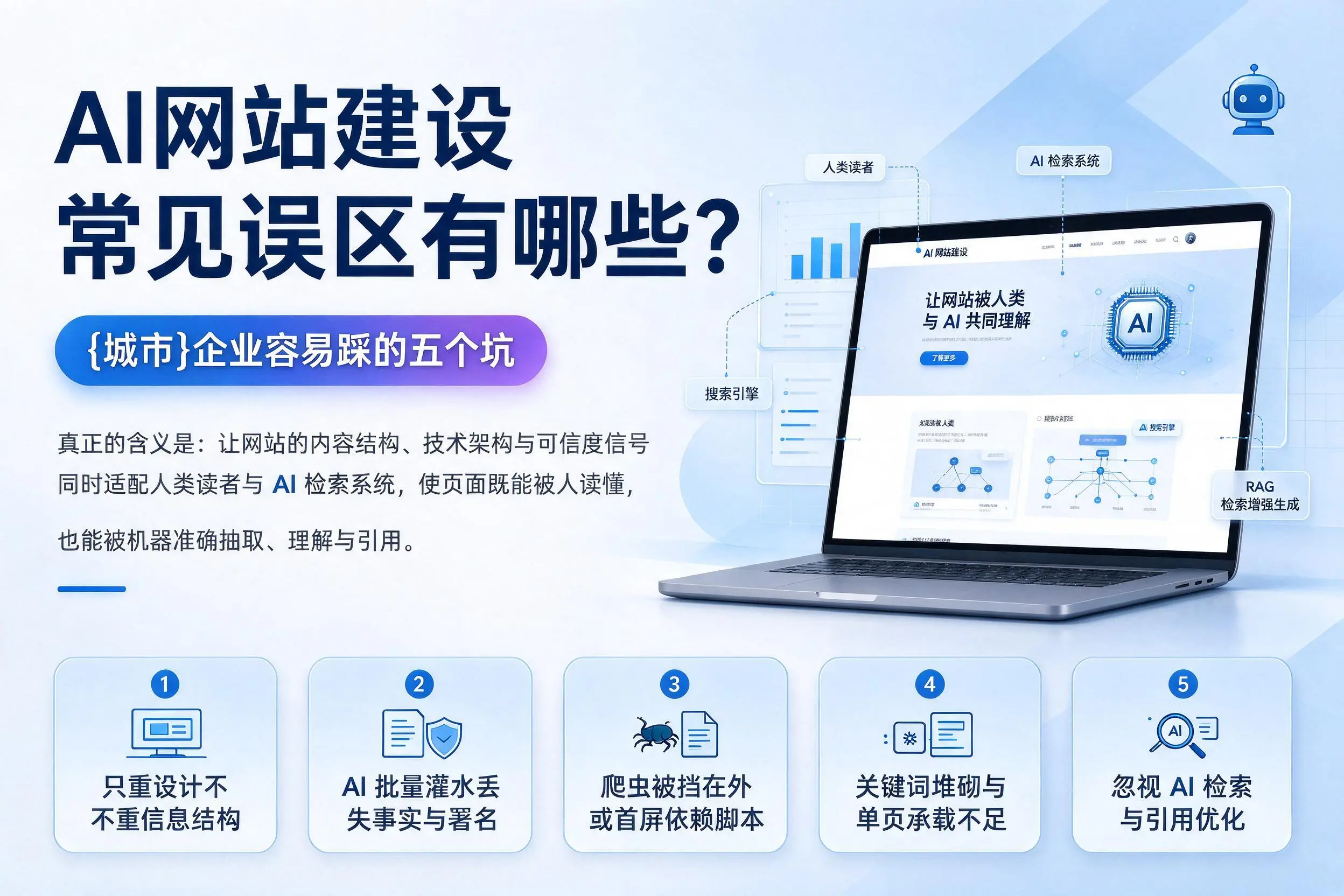 AI网站建设常见误区有哪些？文昌企业容易踩的五个坑