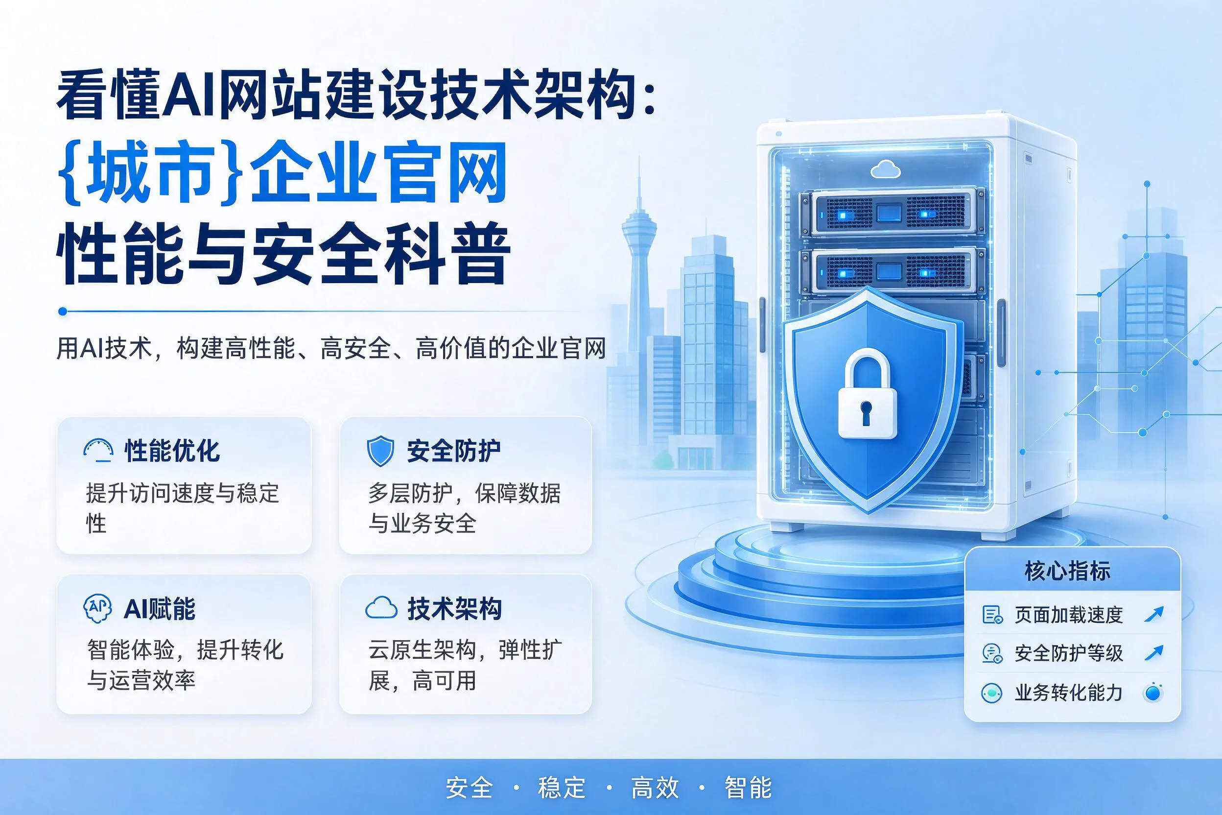 看懂AI网站建设技术架构：文昌企业官网性能与安全科普