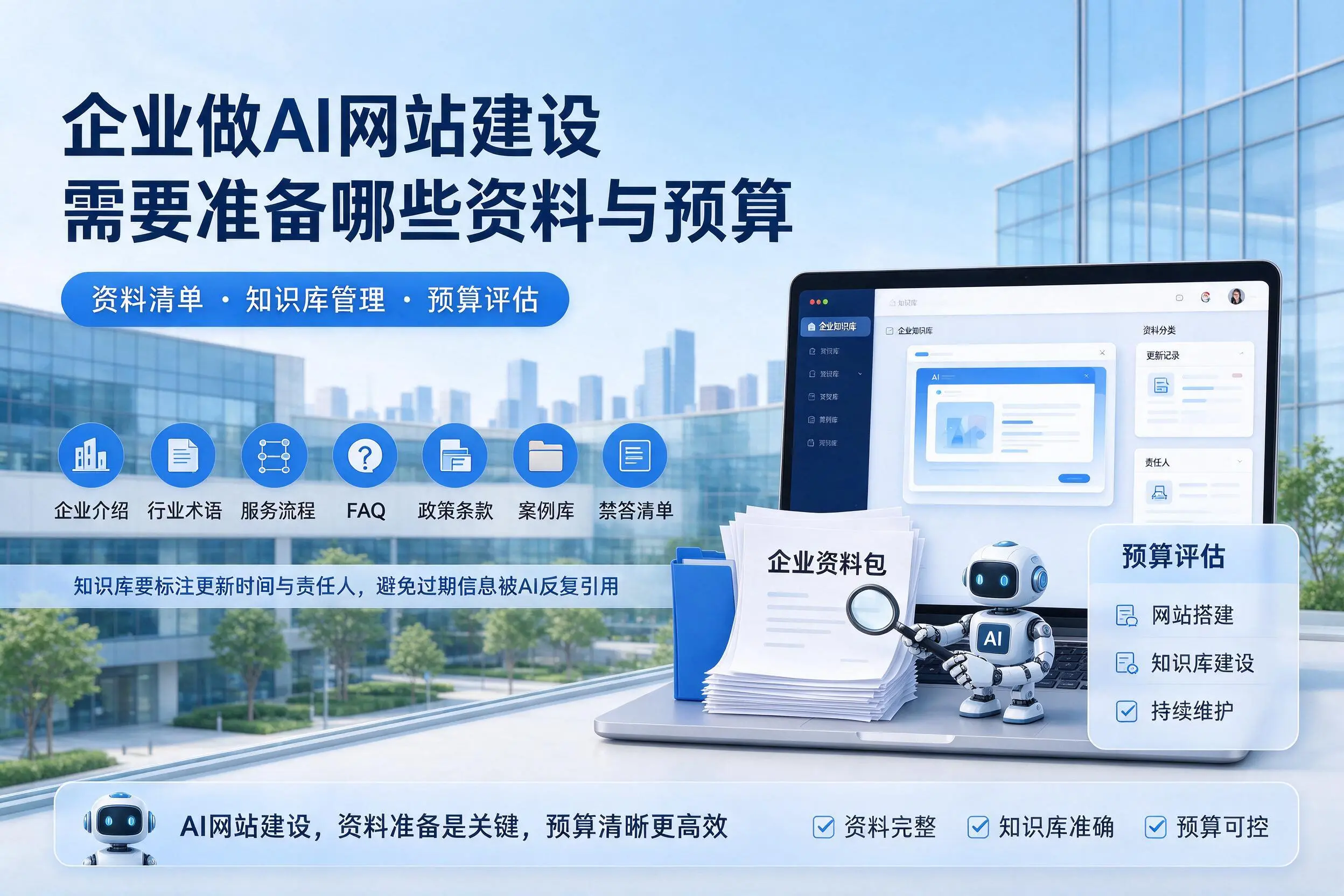 文昌企业做AI网站建设需要准备哪些资料与预算