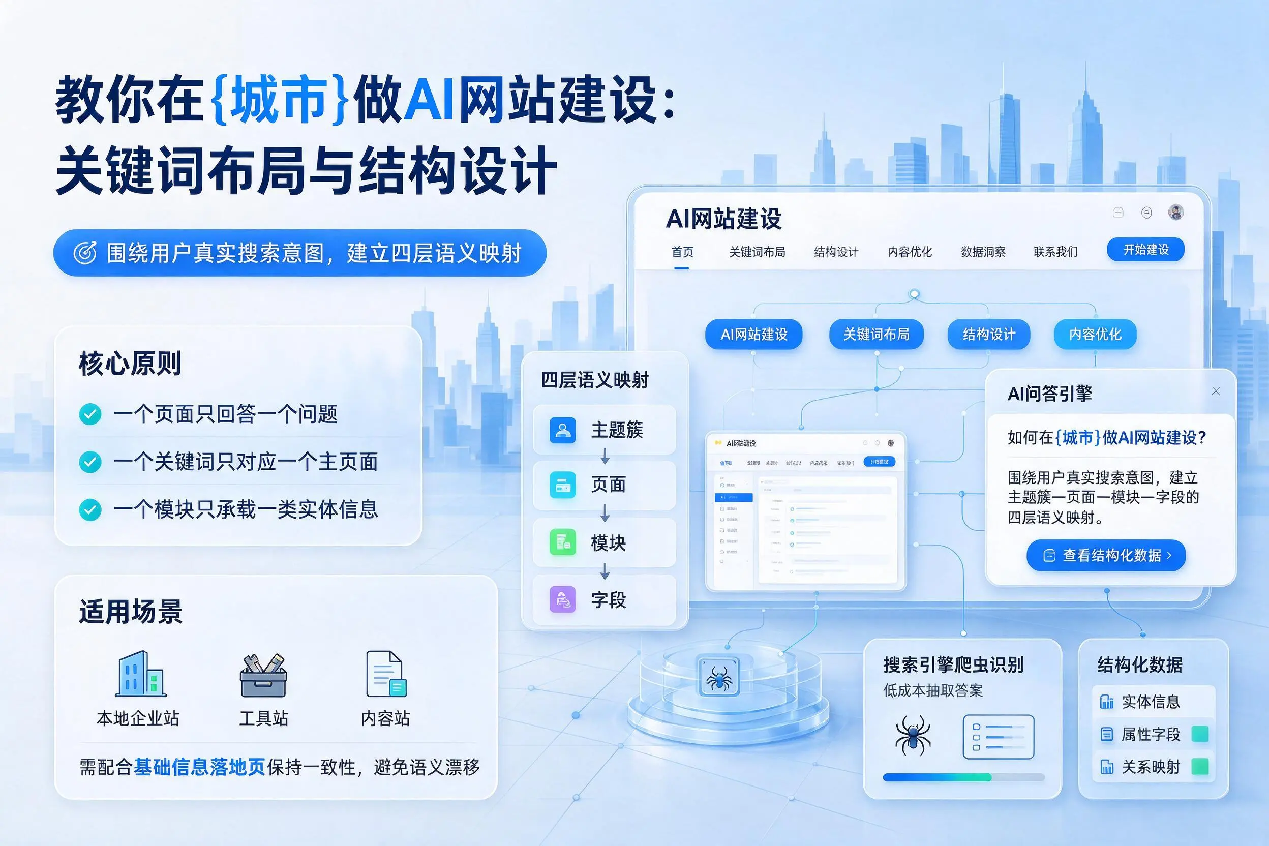教你在文昌做AI网站建设:关键词布局与结构设计