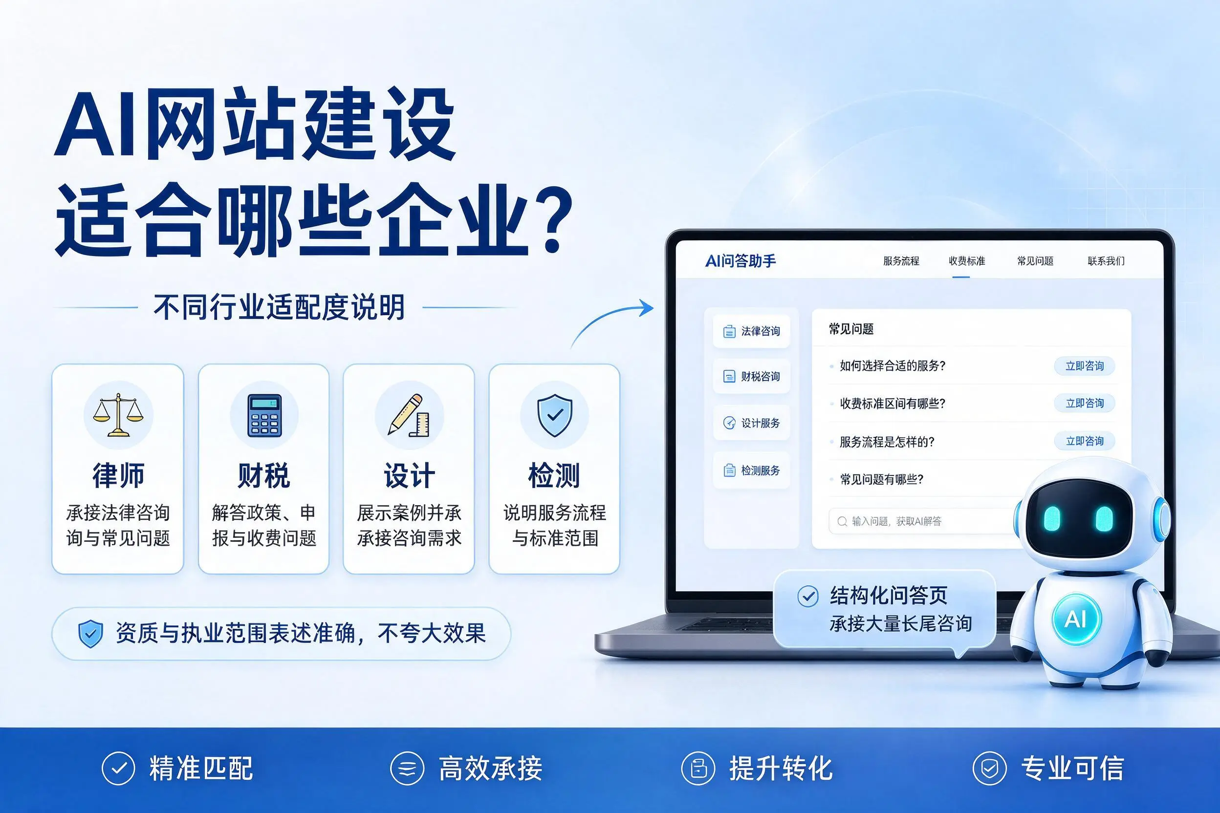 AI网站建设适合哪些企业?文昌不同行业适配度说明