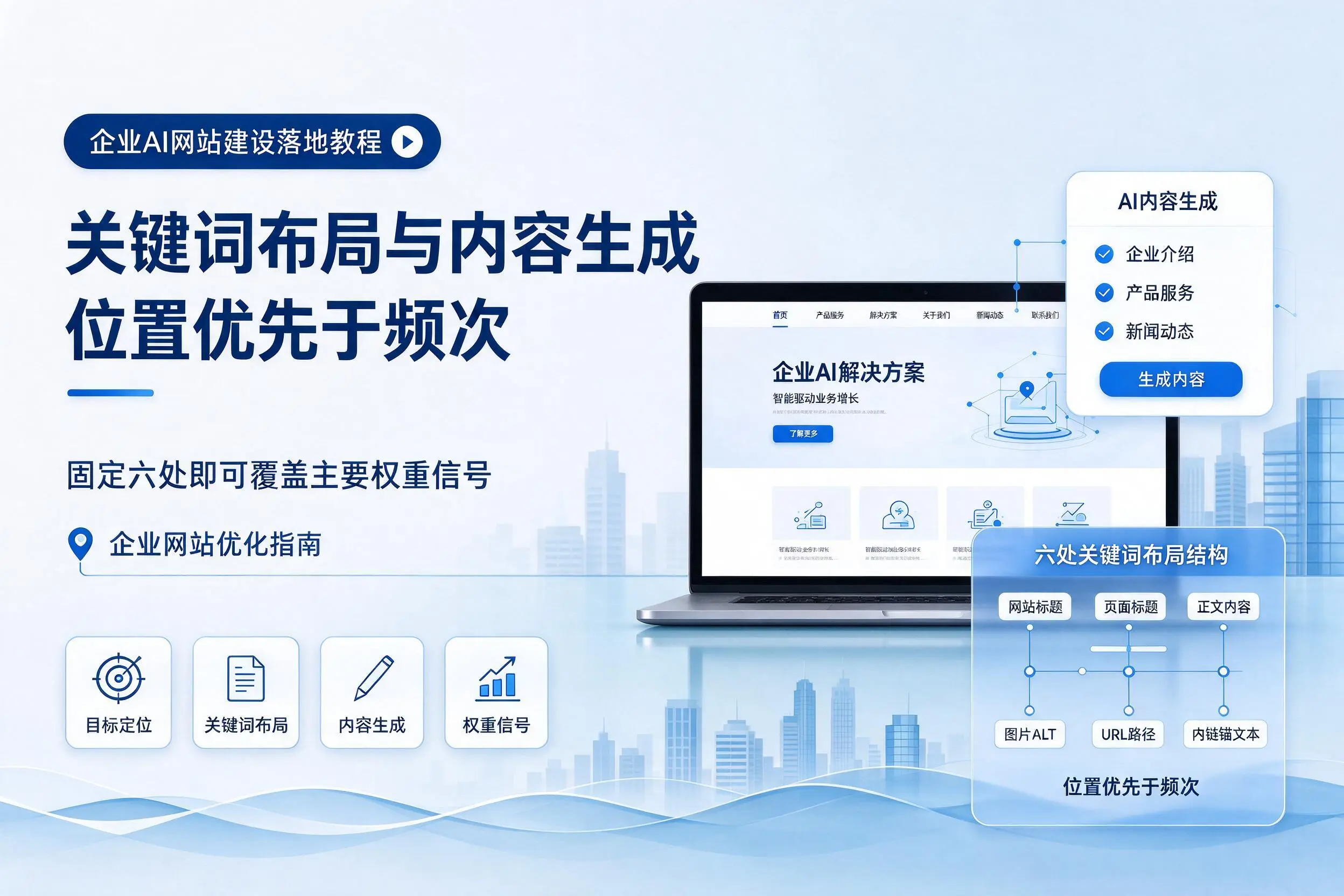 文昌企业AI网站建设落地教程:关键词布局与内容生成